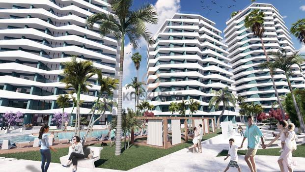 1+1 Квартира на Продажу в Роскошном Комплексе в Исkele Long Beach – Новый Образ Жизни и Инвестиционная Возможность